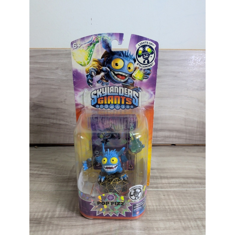 Rare Skylanders Giants Pop Fizz lightcore New & Sealed